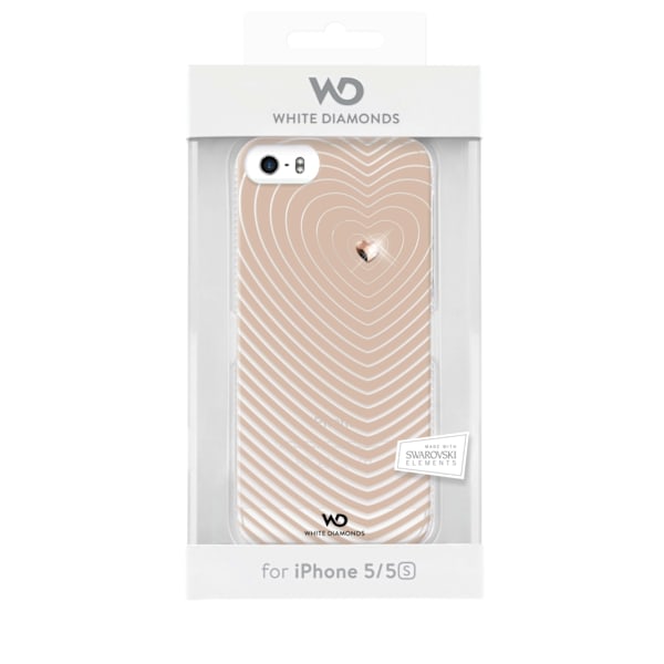 White Diamonds WHITE-DIAMONDS Skal iPhone 5/5s/SE Heartbeat Guld Vit