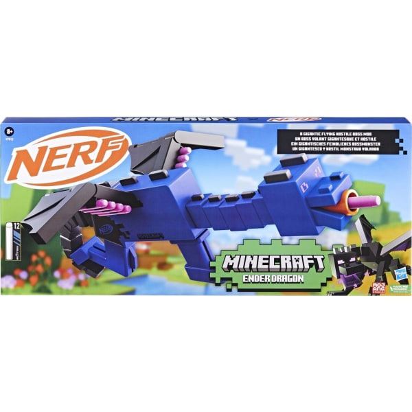 NERF Minecraft Blaster Ender Dragon - skumprojektilpistol