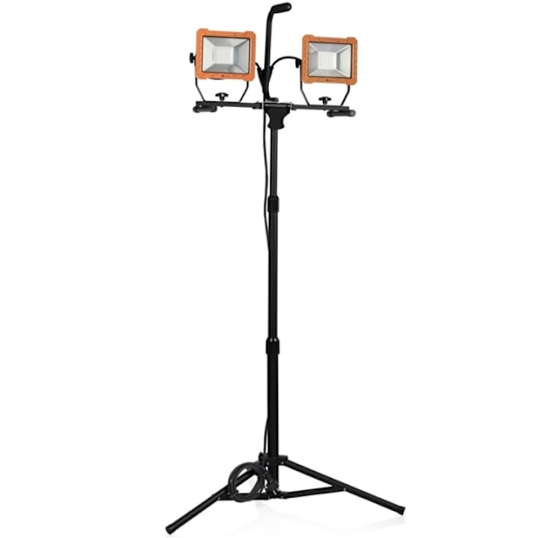 Smartwares LED-arbetslampa tripod 2 x 30W musta, Keltainen