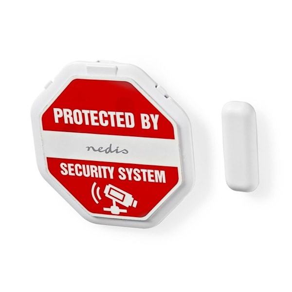 Nedis Dörr Fönster Alarm | Magnetic Sensor | Batteridriven | 2x CR2032 | 85 dB | Vit