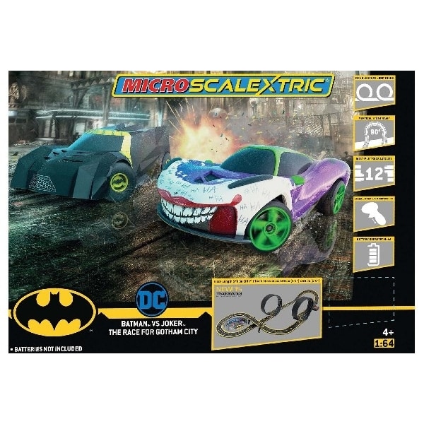 SCALEXTRIC Micro Set Batman vs Joker Race For Gotham City