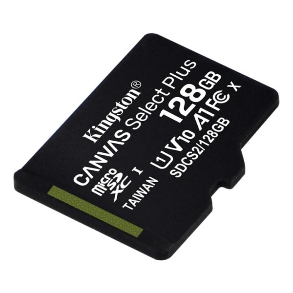 Kingston 128GB micSDXC Canvas Select Plus 100R A1 C10 1-pack w/o