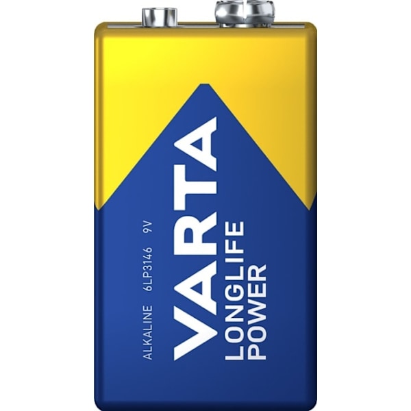 Varta 6LR61/6LP3146/9 V Block (4922) batteri, 1 stk. upakket alkaline mangan batteri, 9 V