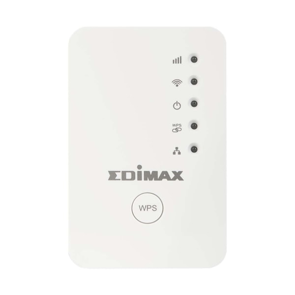 Edimax N300 Mini Wi-Fi Extender/Adgangspunkt/Wi-Fi Bridge Hvid