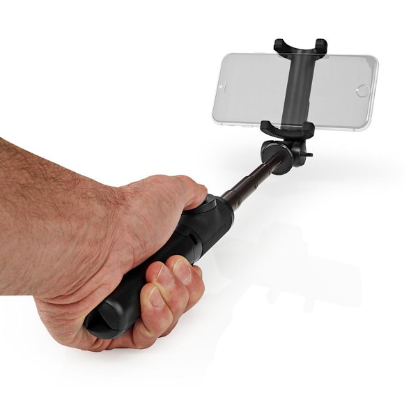 Nedis Bluetooth selfie pind | Bluetooth® version: 4.2 | Maksimal skærmstørrelse: 3.54 " | Foldet længde: 19 cm | Ufoldet længde: 48 cm | Maksimal vægt
