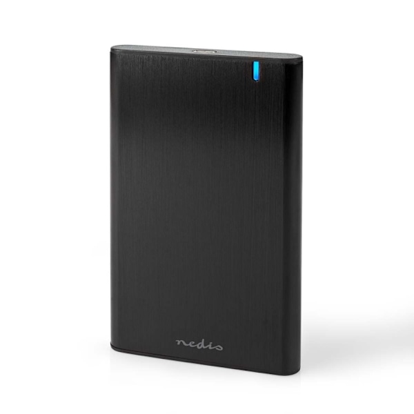 Nedis Hårddiskhölje | 2.5 " | USB 3.1 Gen1 | USB Type-A / USB Type-Câ„¢ | Anteckningsbok / PC | Aluminium Svart