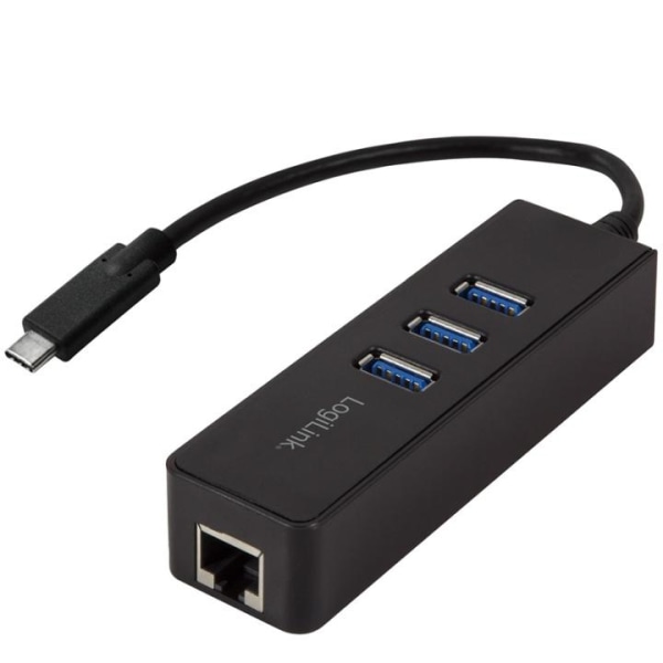 LogiLink USB-C 3-Port Hub Gigabit RJ45 (UA0283)
