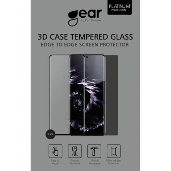 GEAR Härdat Glas 3D Full Cover Black Xiaomi Note 10/Note 10 Pro/Note 10 Lite/CC9Pro Transparent