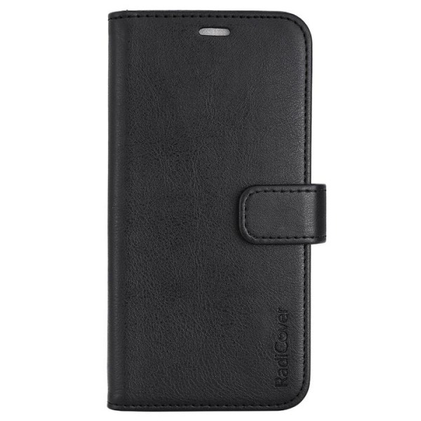 RADICOVER Flipcover 3 card Anti Radiation iPhone 13 / 14 6,1" Black PU RFID Svart