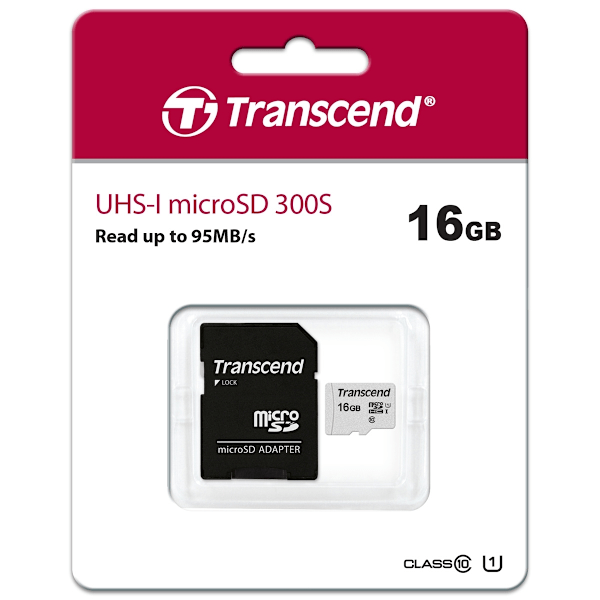 Transcend microSDHC  16GB U1 (R95/W10)