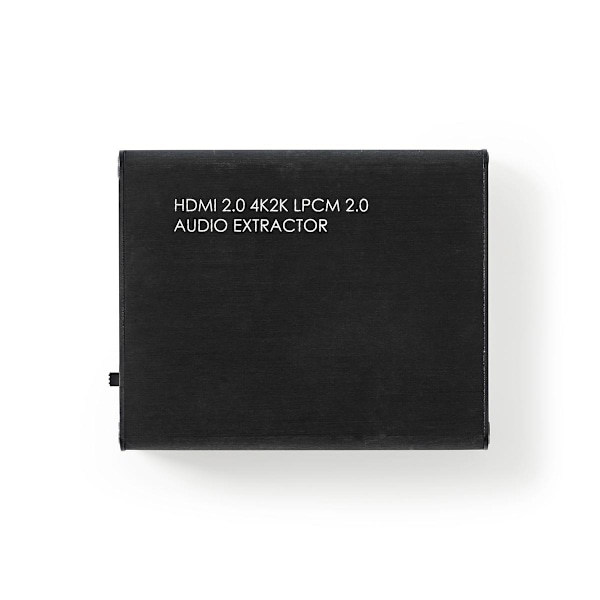 Nedis HDMI ™ Extractor | HDMI™ Input | HDMI™ Output / TosLink Hun / 1x 3.5 mm | Maksimal opløsning: 4K@60Hz | 18 Gbps | Metal | Antracit | Gaveæske