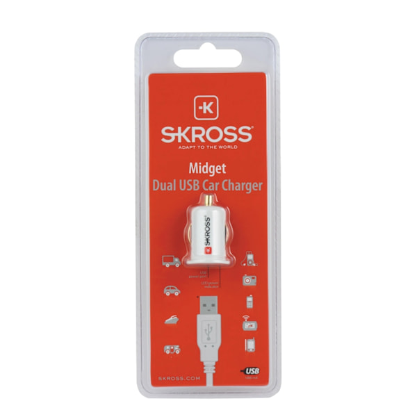 SKROSS Midget Dual USB-billaddare