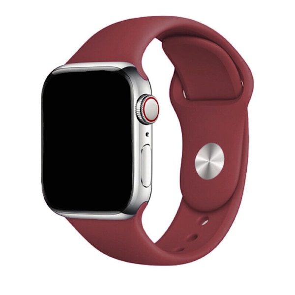 Silikonarmband till Apple Watch 38/40mm, Rödbrun