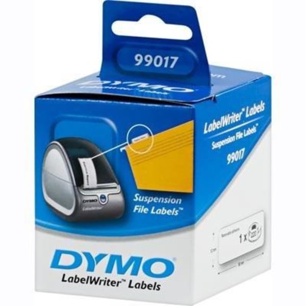 DYMO LabelWriter hvide hængemappe etiketter, 50x12 mm, 1-pack(22