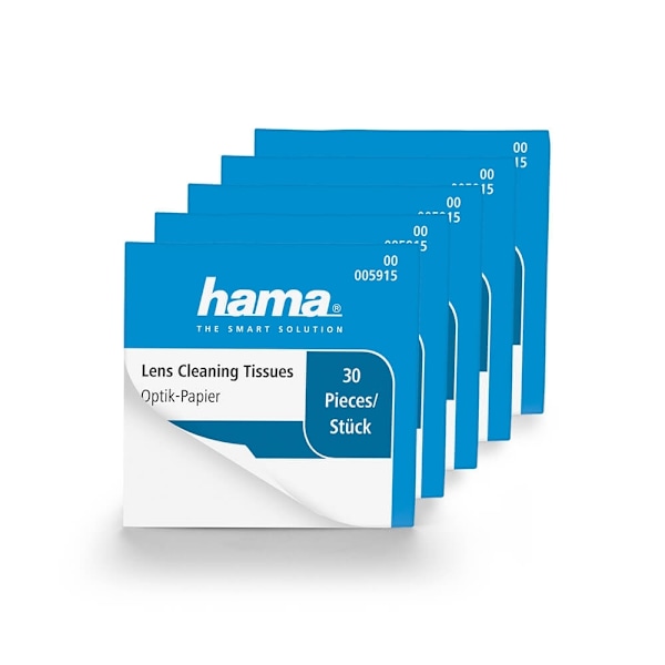 Hama Linse/Objektivrengøringspapir 5 Pakker á 30 stk