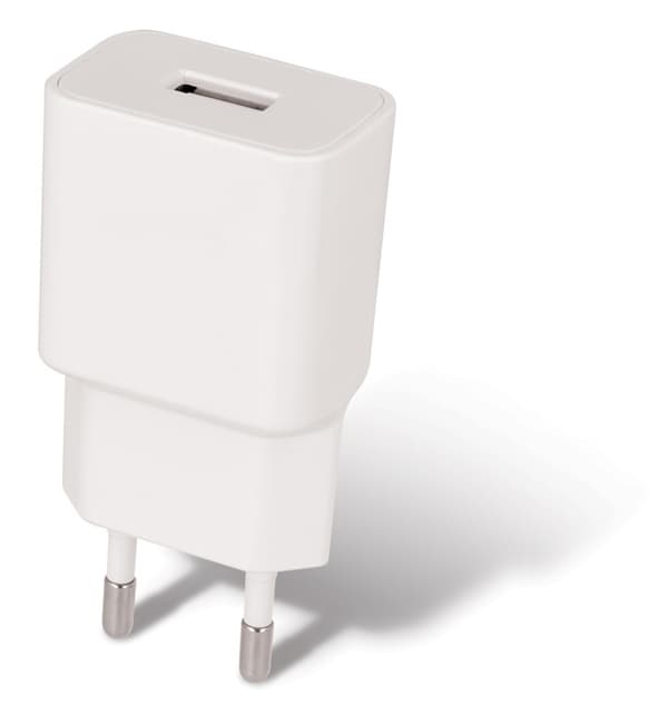 Maxlife seinälaturi MXTC-01 USB (1A) + Lightning-kaapeli, valkoinen