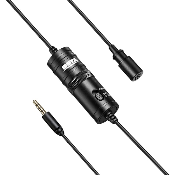 BOYA Mikrofon Knaphuls BY-M1 3,5mm 6,0m