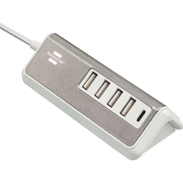 brennenstuhl Estilo USB multiladdare med 1,50 m textilkabel 4x U