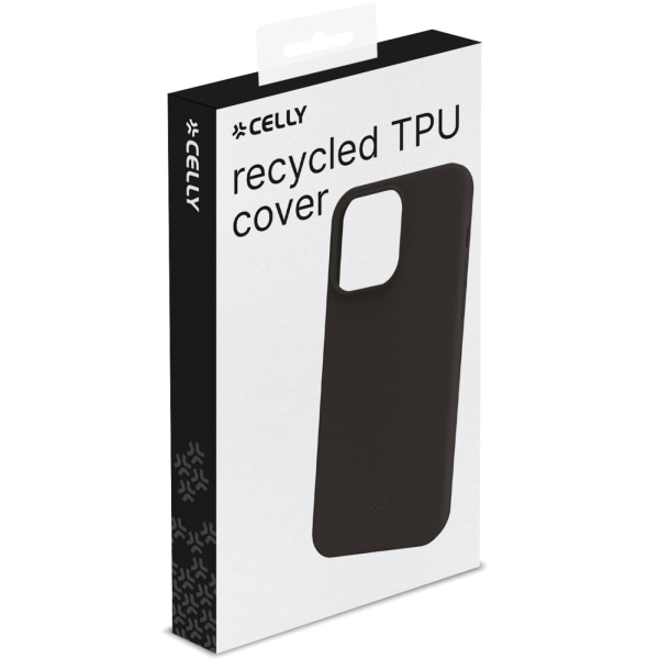 Celly Planet Soft TPU-Cover GRS 100% återvunnen TPU iPhone 15 Pr Svart