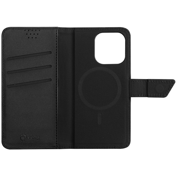 Celly MagSafe Wallet Case iPhone 14 Pro Svart Svart