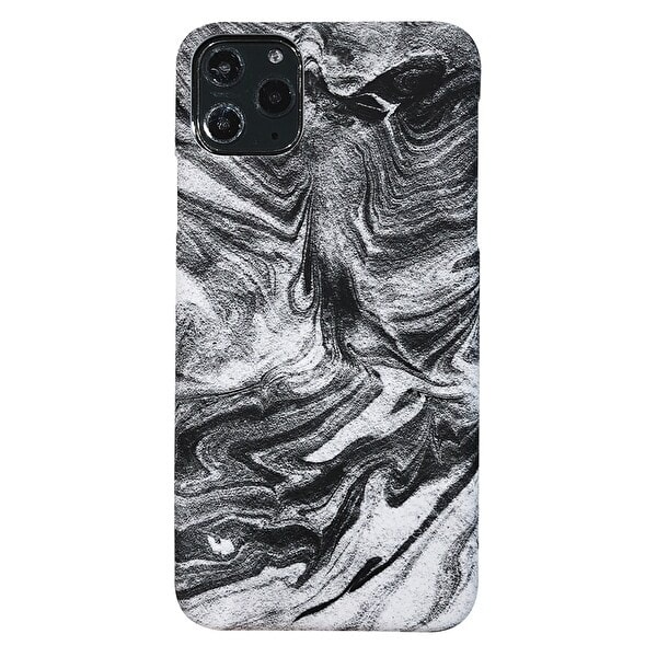 Abstrakt marmorcover til iPhone 12 Mini Vit