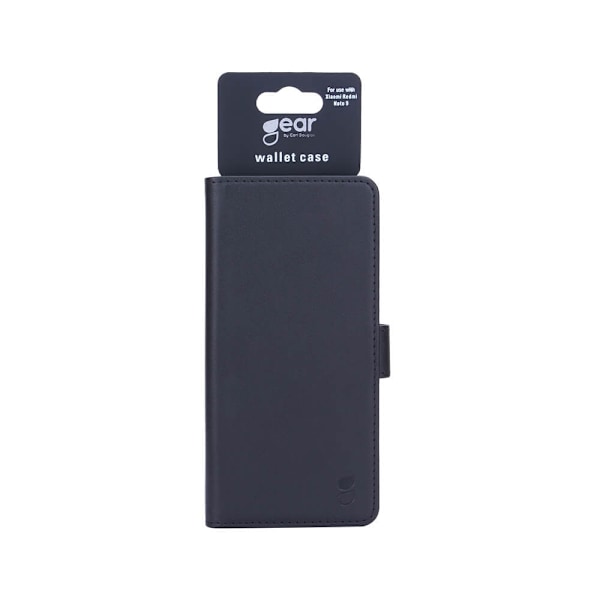 GEAR Wallet Sort - Xiaomi Redmi Note 9 Svart