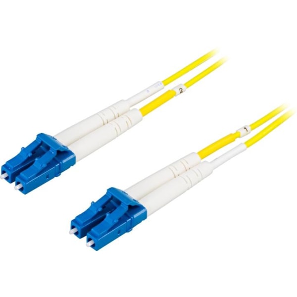 Deltaco OS2 Fiber cable, LC - LC, duplex, singlemode, 3m