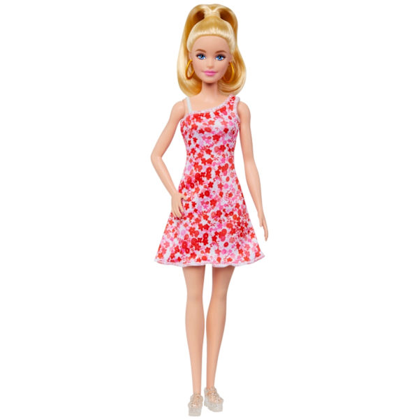 Barbie Fashionista Doll - Pink Floral Dress