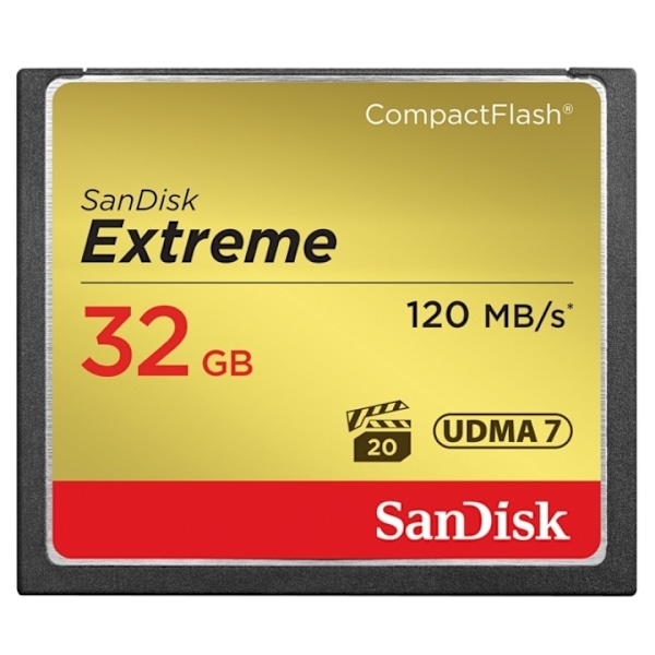 Sandisk CF Extreme 32GB 120MB/s UDMA7 (SDCFXSB-032G-G46)