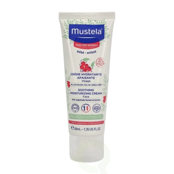 Mustela Bebe Soothing Moisturizing Face Cream 40 ml For Very Sen