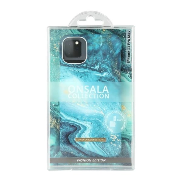 ONSALA COLLECTION Suojakuori Matta Blue Sea Marble iPhone 11 Pro Flerfärgad