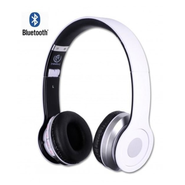 Rebeltec Crystal, trådlösa hörlurar med Bluetooth, vit Vit