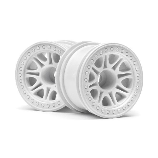 HPI Split 8 Truck Wheel (White/2Pcs)