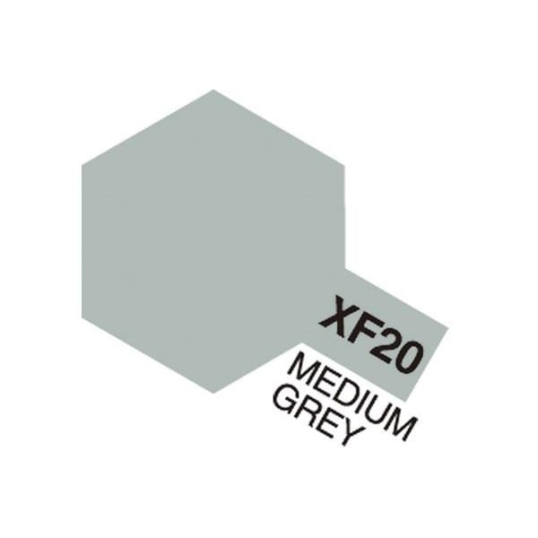TAMIYA Acrylic Mini XF-20 Medium Grey (Flat) Grå