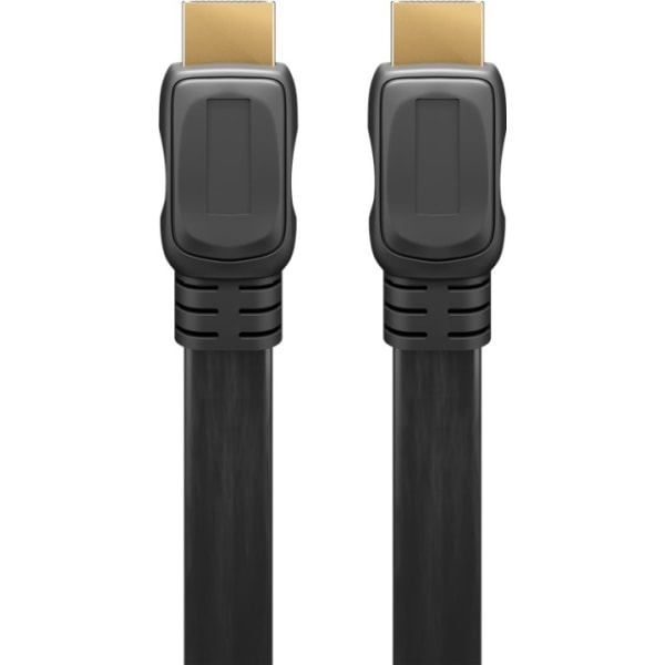 Goobay Höghastighets HDMI™-kabel Slim med Ethernet HDMI™-kontakt (typ A) > HDMI™-kontakt (typ A)