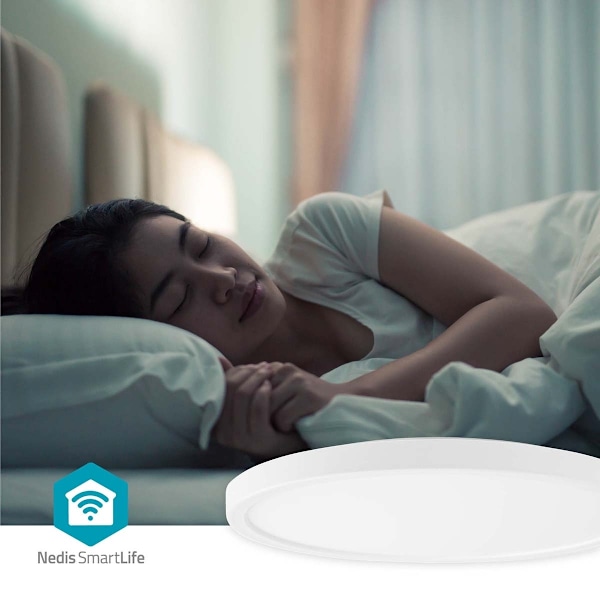 Nedis SmartLife Lofts lys | Wi-Fi | RGB / Varm til kølig hvid | Runde | Diameter: 290 mm | 1800 lm | 2700 - 6500 K | IP20 | Energiklasse: F | Android™