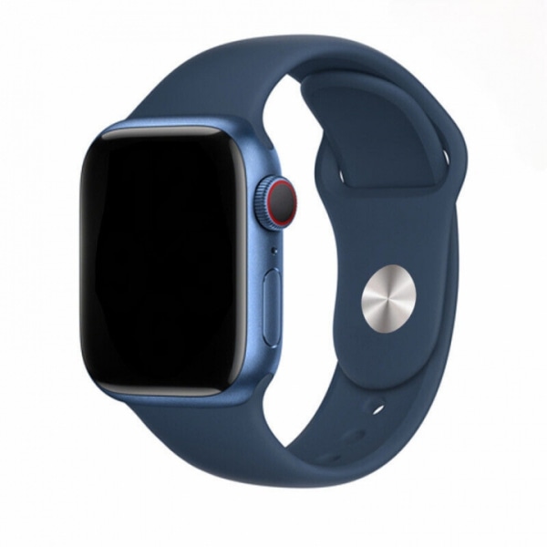 Silikonarmband till Apple Watch 38/40mm, Marinblå