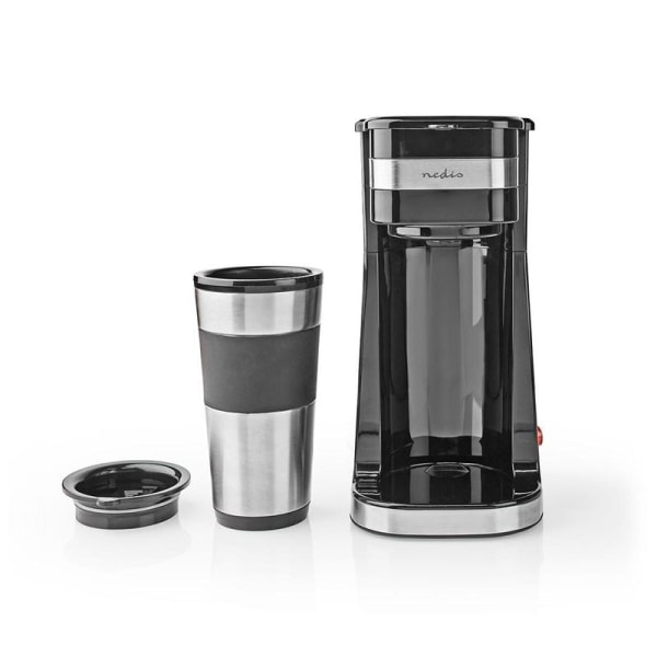 Kaffebryggare för en kopp | Resemugg med dubbel vägg | 0.42 l |