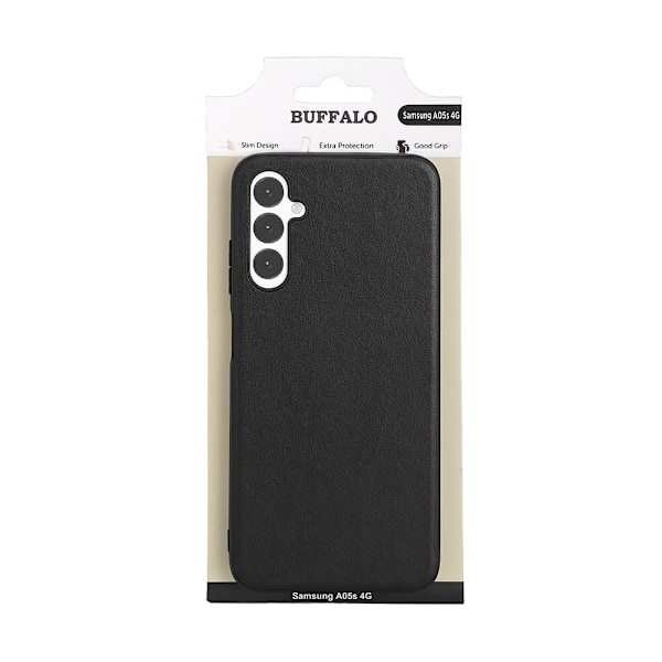 Buffalo Back cover PU Samsung A05s 4G Black Svart