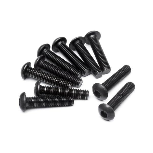 Button Head Screw M3X14Mm (Hex Socket/10Pcs)