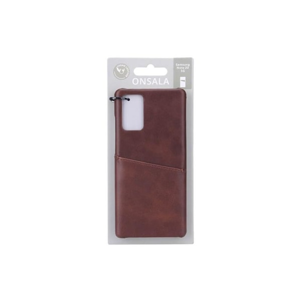 Onsala Mobilcover med Kortrum Samsung  Note 20 5G Brun Brun