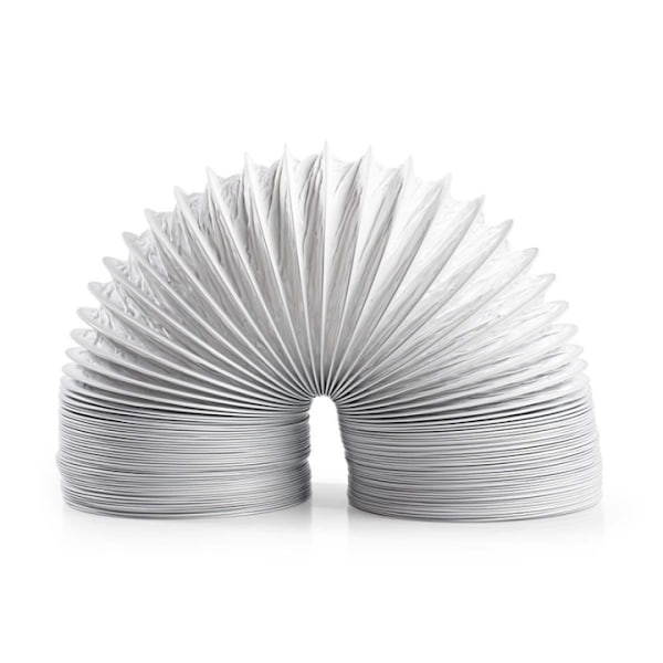 Nedis Luft Utloppsslang PVC | 100 mm | 3.00 m | Passar till: Air Ventilation / Tumble Dryers | Vit