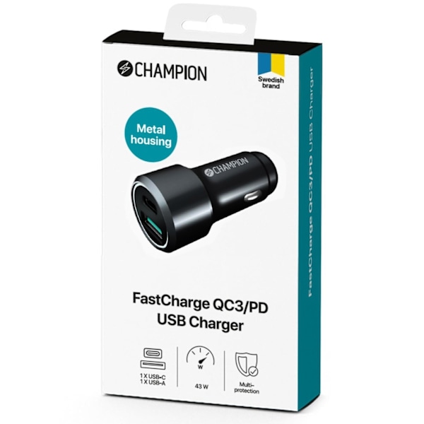 Champion FastCharge QC/PD USB Laddare D