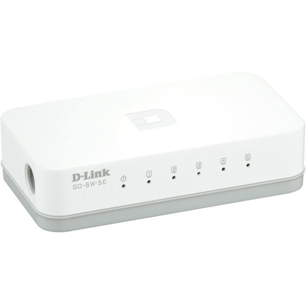 D-Link 5-Port Ethernet Easy Desktop Switch, 5-port 10/100Mbps, (GO-SW-5E)