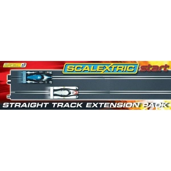 SCALEXTRIC 'START' track straight 2pcs