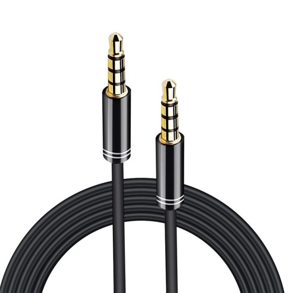 NORDIQZENZ AUX-kabel 3.5mm, ha-ha, 3m, Svart