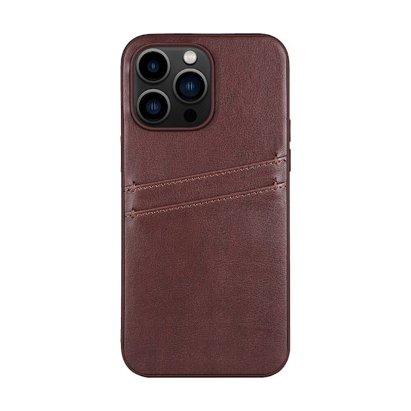 Buffalo Back cover PU 2 card iPhone 14 Pro Max 6,7" Brown Brun