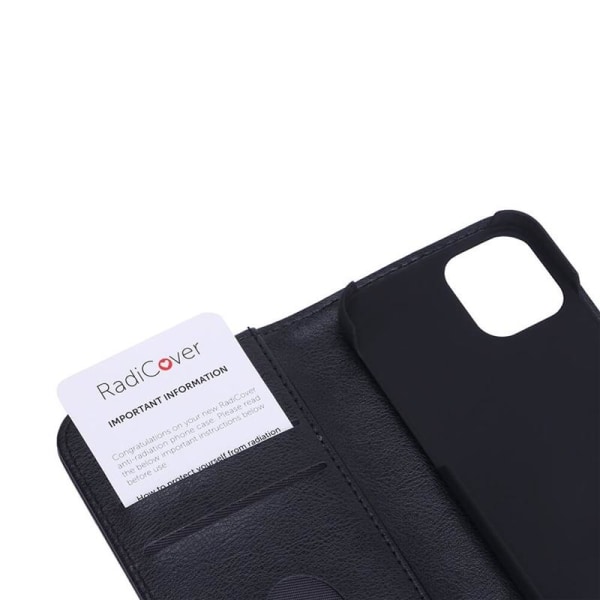 Radicover Mobilfodral iPhone 12 Mini Strålningsskydd Flipcover R Svart