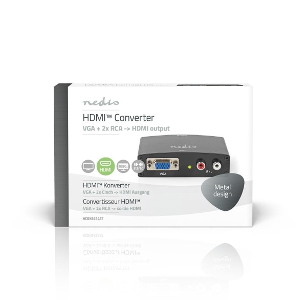 Nedis HDMI ™ Converter | VGA Female / 2x RCA Hun | HDMI™ Output
