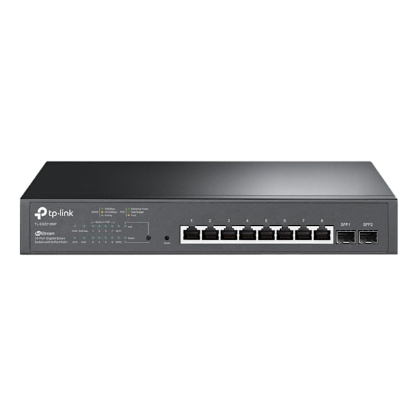 TP-Link JetStream™ 10-Port Gigabit Smart Switch with 8-Port PoE+